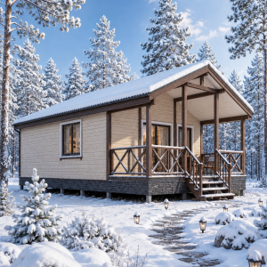 Проект дома СП-50 (13 × 7,5 м, 97 м²) Карелия